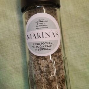 515/516 - Liebstöckel-Meersalz ( Maggikraut )- in Mühle oder Nachfüllsäckli - 100 g