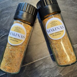 509/510 - Curry-Meersalz mit Blüten - in Mühle oder Nachfüllsäckli - 100 g