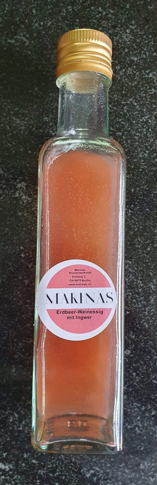 561 - Erdbeer-Weinessig mit Ingwer ( Saisonal) - 25 cl