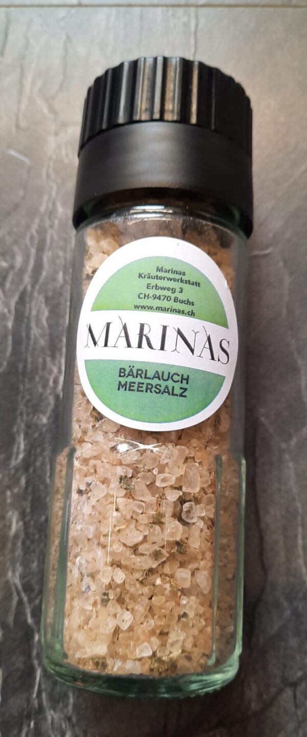 501/502 Bärlauch-Meersalz - in Mühle oder Nachfüllsäckli - 100 g