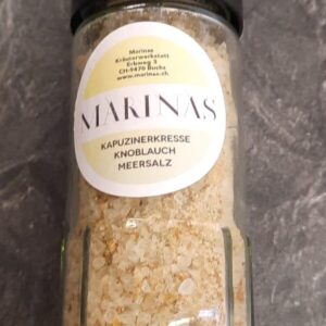 505/506 - Kapuzinerkresse-Knoblauch Meersalz - in Mühle oder Nachfüllsäckli 100 g