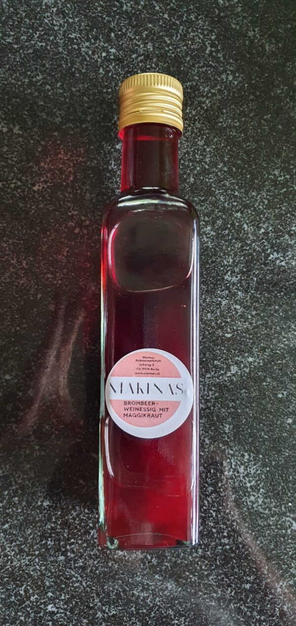 578 - Brombeer-Essig mit "Maggikraut"- Liebstöckel - 25 cl